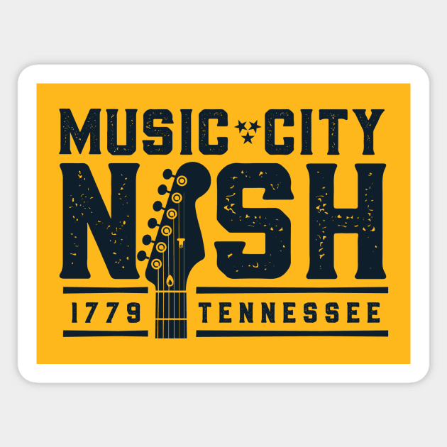 Nashville Music City Sticker by stayfrostybro